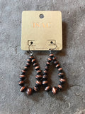 Navajo Pearl Earrings- Copper